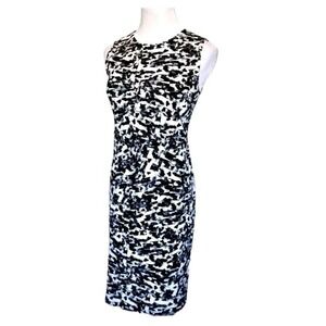 NEW Carmen Marc Valvo Womens Pencil Shift Dress‎ Size 10 Stretch Knee Length